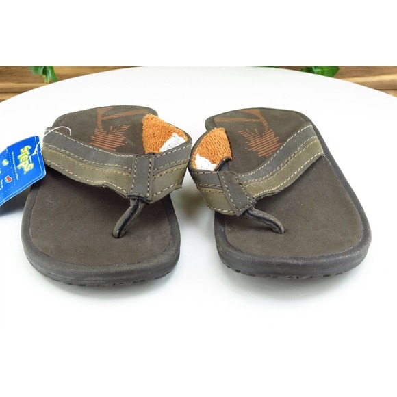 Sonoma Toddler Boys 12 Medium Brown Flip Flop Synthetic - Picture 2 of 10